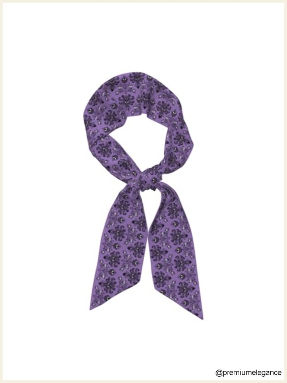 Silky Polyester Skull Mushroom Neck Scarf for Women Fashion Accessory